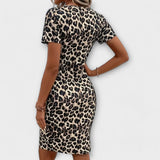 Elegant Leopard Print Dress
