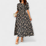 Amelia - Round Neck Floral Dress