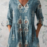 Blair | Long Blouse with Statement Print