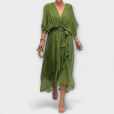 Amoura - Chiffon V-Neck Top