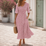Tess | Elegant Tummy-Concealing Midi Dress