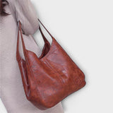 Lora - Retro Leather Pouch Bag