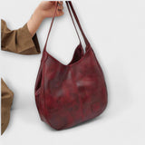 Lora - Retro Leather Pouch Bag