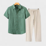 Jesper - Short-Sleeve Linen Set