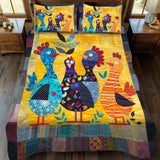 Chicken Quilted Bedding Set