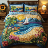 Beach Escape 3-Piece Quilted Bedding Set