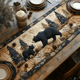 Black Bear Quilted Table Runner NCU0VT140