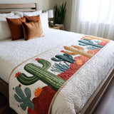 Blooming Desert Trail Quilted Bed Runner