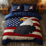 Eagle Patriotic 3-Piece Quilted Bedding Set