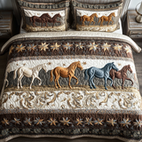 Bridle Beauty 3-Piece Quilted Bedding Set