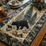 Black Bear Quilted Table Runner NCU0VT140