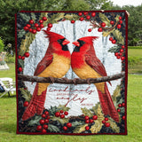 Cardinals Appear When Angels Are Near Art Quilt Hanging NCU0TL1058