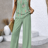 Maravillas | Mint Green Layered Top and Trousers