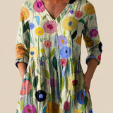 Remi | Long Blouse with Statement Print