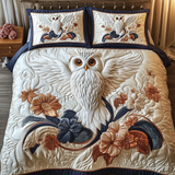 Cosmic Feather 3-Piece Quilted Bedding Set