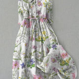 Dahlia Dress - Vintage Floral A-Line Summer Dress
