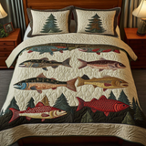 Fishing Dreams 3-Piece Quilted Bedding Set