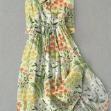 Women's Floral Dress - Effortless Elegance & All-Day Comfort - Style 3
