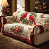 Frosted Wings Quilted Sofa Cover