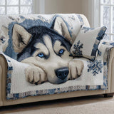 Frosty Dreamer Quilted Sofa Cover