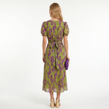 Sofia – Short-Sleeve Floral Maxi Dress
