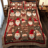 Christmas Gnome Quilted Bedding Set