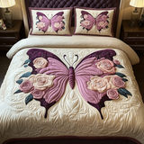 Butterfly Quilted Bedding Set