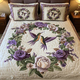 Hummingbird Quilted Bedding Set