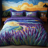 Lavender 3-Piece Quilted Bedding Set