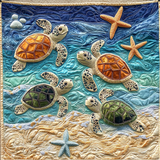 Little Turtle Art Quilt Hanging NCU0DV808