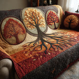 Tree Of Life Quilted Sofa Cover