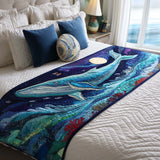 Ocean Quilted Bed Runner