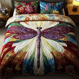 Dragonfly 3-Piece Quilted Bedding Set