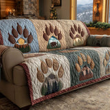 Bear Quilted Sofa Cover