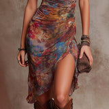 Elina - Elegant V-Neck Midi Dress
