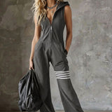 Emilia - Retro Hooded Striped Sports Set
