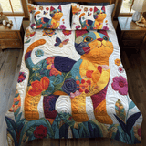 Cat 3-Piece Quilted Bedding Set