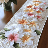 Plumeria Glow Quilted Table Runner NCU0VL2003