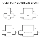 Trio of Labs Quilted Sofa Cover