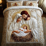 Nativity 3-Piece Quilted Bedding Set
