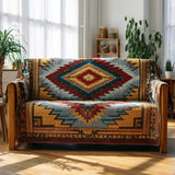 Red Mesa Canyon Quilted Sofa Cover