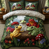 Ribbit Radiance 3-Piece Quilted Bedding Set