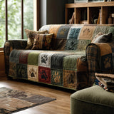 Rustic Paws Quilted Sofa Cover