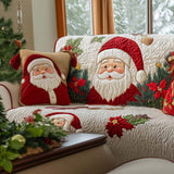 Xmas Quilted Sofa Cover