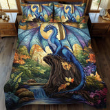 Sapphire Flight 3-Piece Quilted Bedding Set