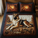 German Shepherd 3-Piece Quilted Bedding Set
