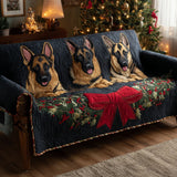 Shepherd Winter Bow Quilted Sofa Cover