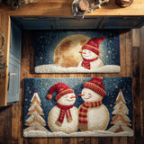 Snow Day Smile Kitchen Area Rug NCU0TD1694