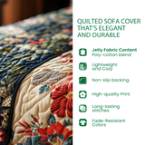 Saltwater Serenade Quilted Sofa Cover