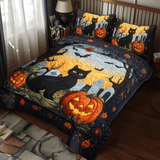 Cat 3-Piece Quilted Bedding Set